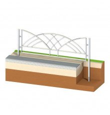 Перильное ограждение ОД-103.01.00 оцинк.